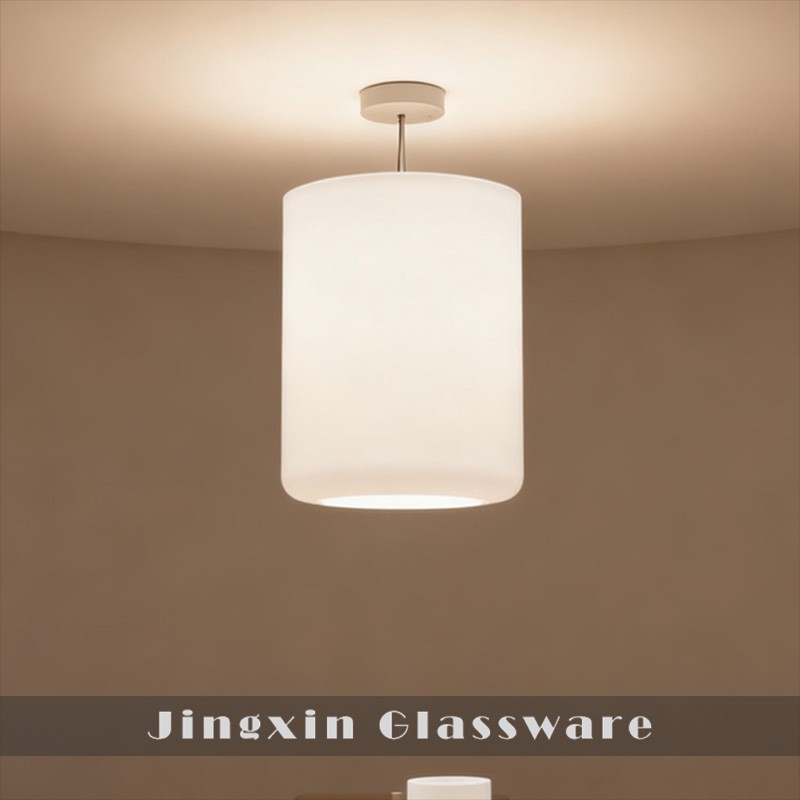 Milk White Cylinder Glass Lamp Shade price