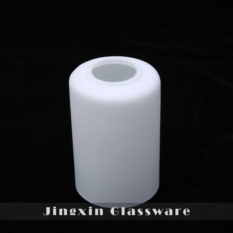 Milk White Cylinder Glass Lamp Shade suppliers